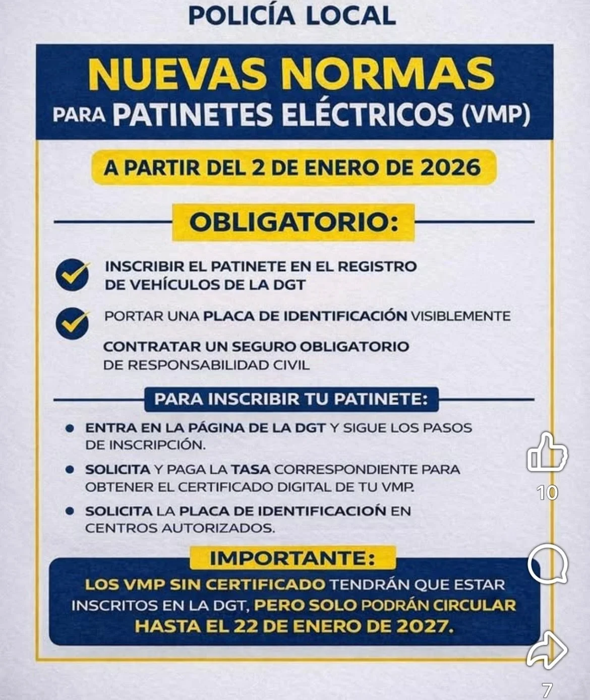 ⚠️ ¡ATENCIÓN! NUEVA NORMATIVA PARA PATINETES ELÉCTRICOS ⚠️